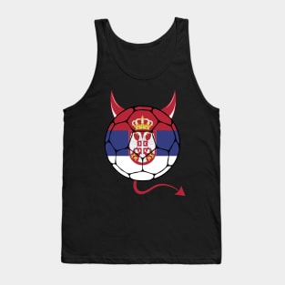 Serbia Halloween Football Tank Top